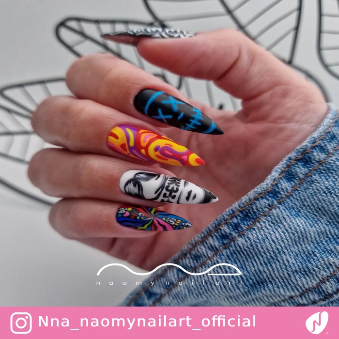 Festival Colorful Nails